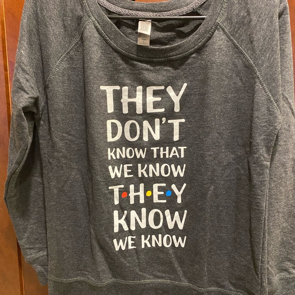 Friends tv show ladies small sweatshirt